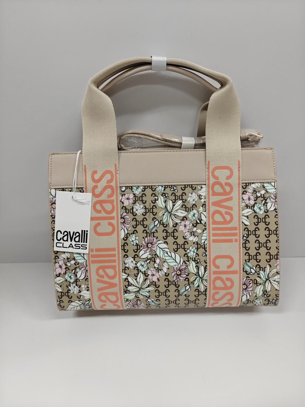 Cavalli Class Serafina Large Top Handle Tote Womens Floral Crossbody CCS25608